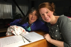 Joanna volunteering at Women's Shelter