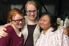 Julie and Joy at Women's Shelter